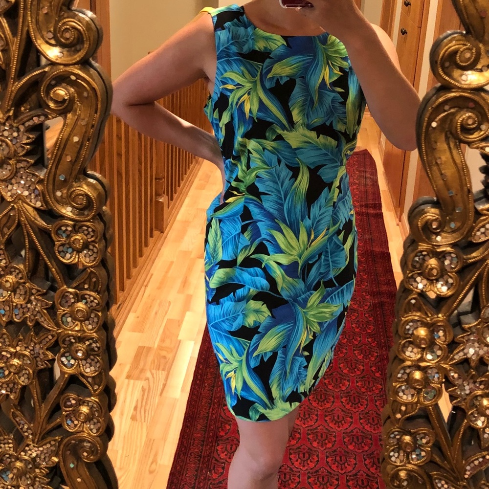Tropical Print Dress